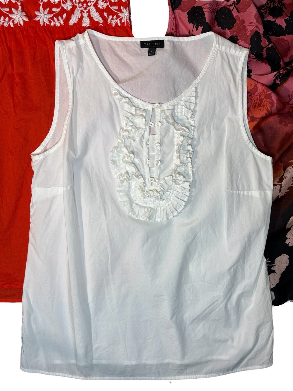 Talbots and the Limited sleeveless blouse bundle size small embroidered floral - Picture 3 of 8